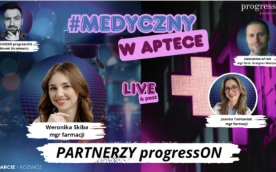 KOLEJNY NEWS🧨 Mamy to 💥💥💥  Przedstawiam Wam kolejną partnerkę projektu #MEDYCZNYwAptece, która zasila swoimi kompetencjami zespół progressON, a jest nią…⬇️